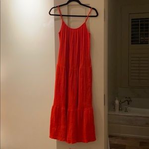 H&M red maxi dress